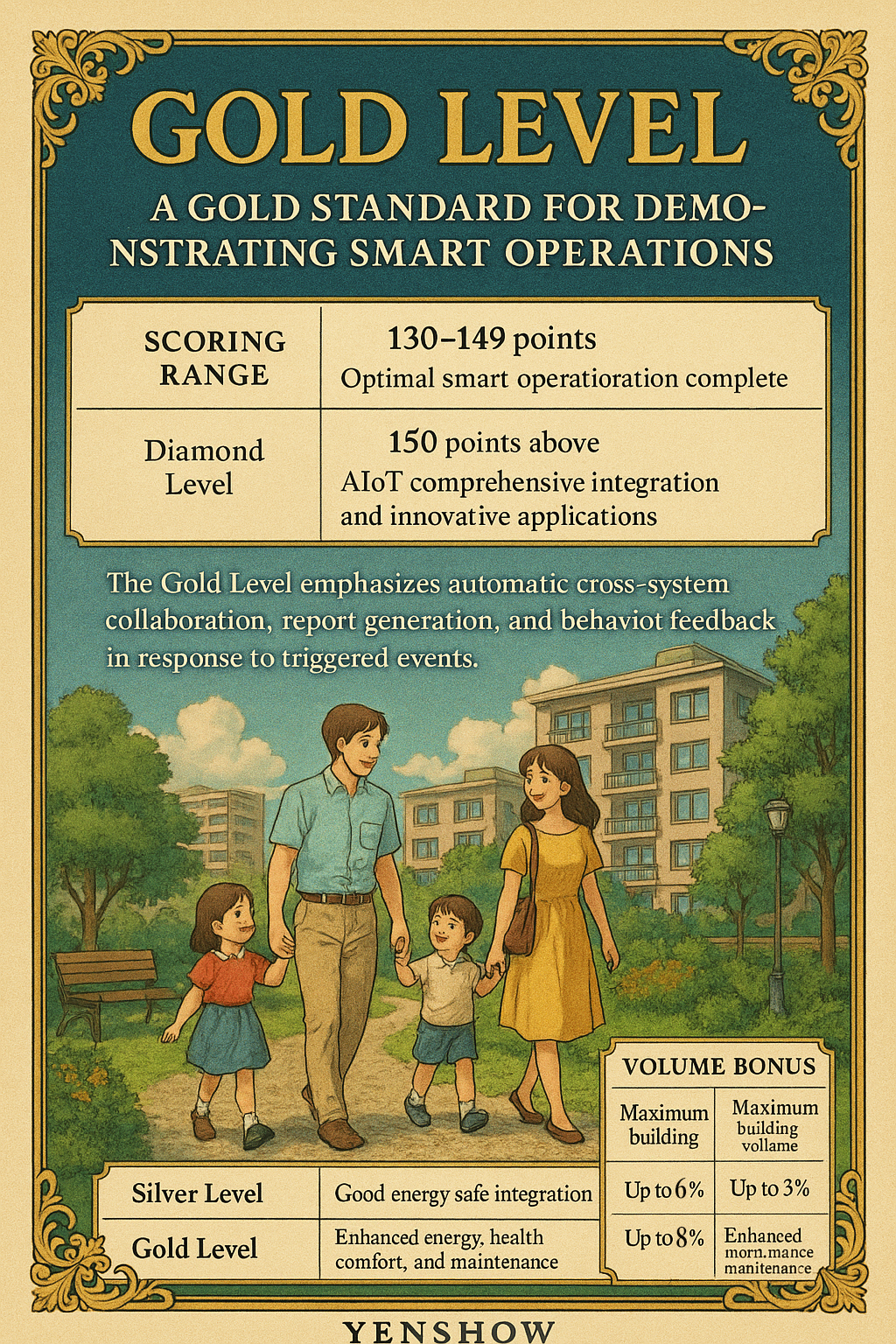 《智慧建築評估手冊 2024》系列(五)黃金級篇 (130–149 分) —— 示範級智慧營運的黃金標準